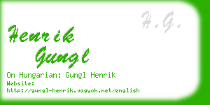 henrik gungl business card